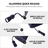 8pcs Quick Release Camera Strap QD Loops Connector Cameras Strap Adapter - 45-Degree Angle