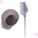 2Pcs Tinting Bowl with Handle Plastic Hair Coloring Bowl Dyeing Scale Bowl for Home Salon (Random Color) 15×8.3CM As Shown