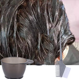 2Pcs Tinting Bowl with Handle Plastic Hair Coloring Bowl Dyeing Scale Bowl for Home Salon (Random Color) 15×8.3CM As Shown