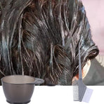 2Pcs Tinting Bowl with Handle Plastic Hair Coloring Bowl Dyeing Scale Bowl for Home Salon (Random Color) 15×8.3CM As Shown