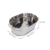 Large Capacity Stainless Steel Seafood Bucket for Serving Seafood in Restaurants and Home Tableware 1 Piece