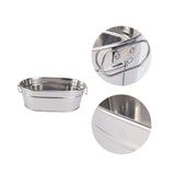 Large Capacity Stainless Steel Seafood Bucket for Serving Seafood in Restaurants and Home Tableware 1 Piece - Side View