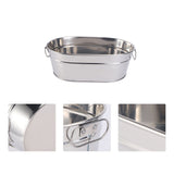Large Capacity Stainless Steel Seafood Bucket for Serving Seafood in Restaurants and Home Tableware 1 Piece