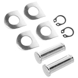 Universal Motorcycle Foot Peg Mounting Pins Kit Motorcycle Foot Pegs Foot Pegs Mount Bolt Pins Washers Kit Compatible compatible for motorcycle 3.00X1.10X1.10CM Silver