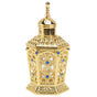 Golden Glass Perfume Bottle with Craftsmanship 1Pc