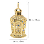 Golden Glass Perfume Bottle with Craftsmanship 1Pc