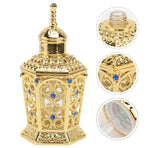 Golden Glass Perfume Bottle with Craftsmanship 1Pc