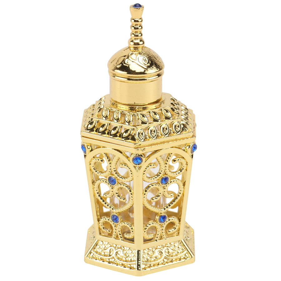 Golden Glass Perfume Bottle with Craftsmanship 1Pc
