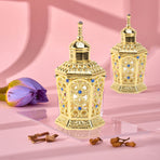 Golden Glass Perfume Bottle with Craftsmanship 1Pc