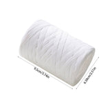 Raffia Ribbon, Christmas Gift Wrapping Raffia Paper String Ribbon Packing Paper Twine for Craft DIY Supply Christmas, 328ft White - Side View