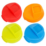 4pcs Soda Can Lids Plastic Leakproof Soda Can Covers Sealing Soda Can Covers 5.80X5.80X1.60CM Assorted Color