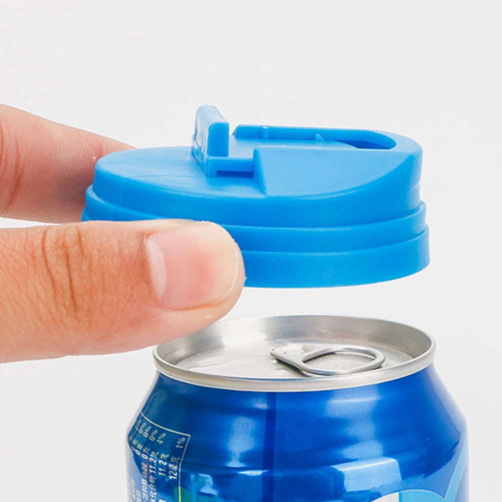 4pcs Soda Can Lids Plastic Leakproof Soda Can Covers Sealing Soda Can Covers 5.80X5.80X1.60CM Assorted Color