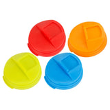 4pcs Soda Can Lids Plastic Leakproof Soda Can Covers Sealing Soda Can Covers 5.80X5.80X1.60CM Assorted Color - Side View