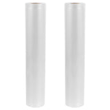 Vacuum Sealer Bags 2 Rolls Transparent Food Storage Bags 196.5x11x0.04 Inches and Reusable 500.00X28.00X0.10CM Transparent - Top-Down View