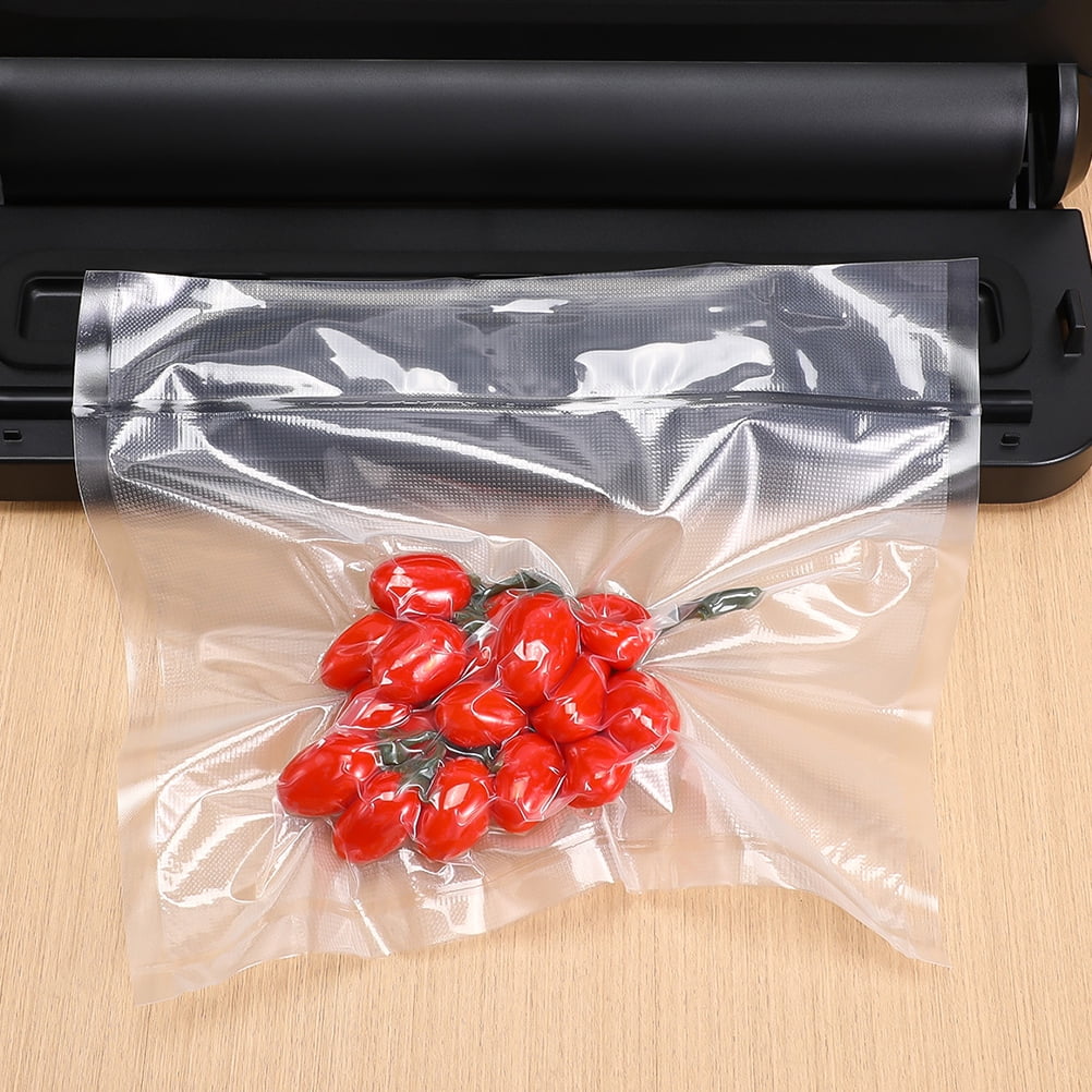 Vacuum Sealer Bags 2 Rolls Transparent Food Storage Bags 196.5x11x0.04 Inches and Reusable 500.00X28.00X0.10CM Transparent