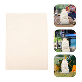 Large Capacity Canvas Drawstring Camping Bag, Outdoor Packing Sack for Hiking, Travel, and Sports 120.00X74.00X0.10CM Beige