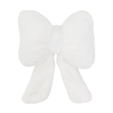 Bow Shaped Throw Pillow Soft Stuffed Bow Christmas Decorations Soft Furry Bow Throw Pillows Cute Bowknot Plush Pillow Home Decor for Couch Living Room Bed White