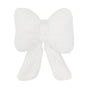 Bow Shaped Throw Pillow Soft Stuffed Bow Christmas Decorations Soft Furry Bow Throw Pillows Cute Bowknot Plush Pillow Home Decor for Couch Living Room Bed White