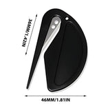Letter Opener Envelope Slitter, Envelope Opener, Mail Opener, Wrapping Paper Cutter, Package Opener Black - Front View