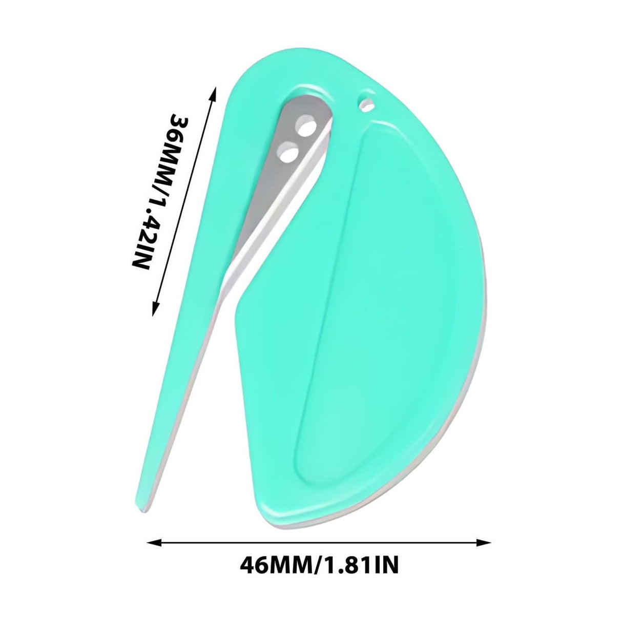 Letter Opener Envelope Slitter, Envelope Opener, Mail Opener, Wrapping Paper Cutter, Package Opener Green