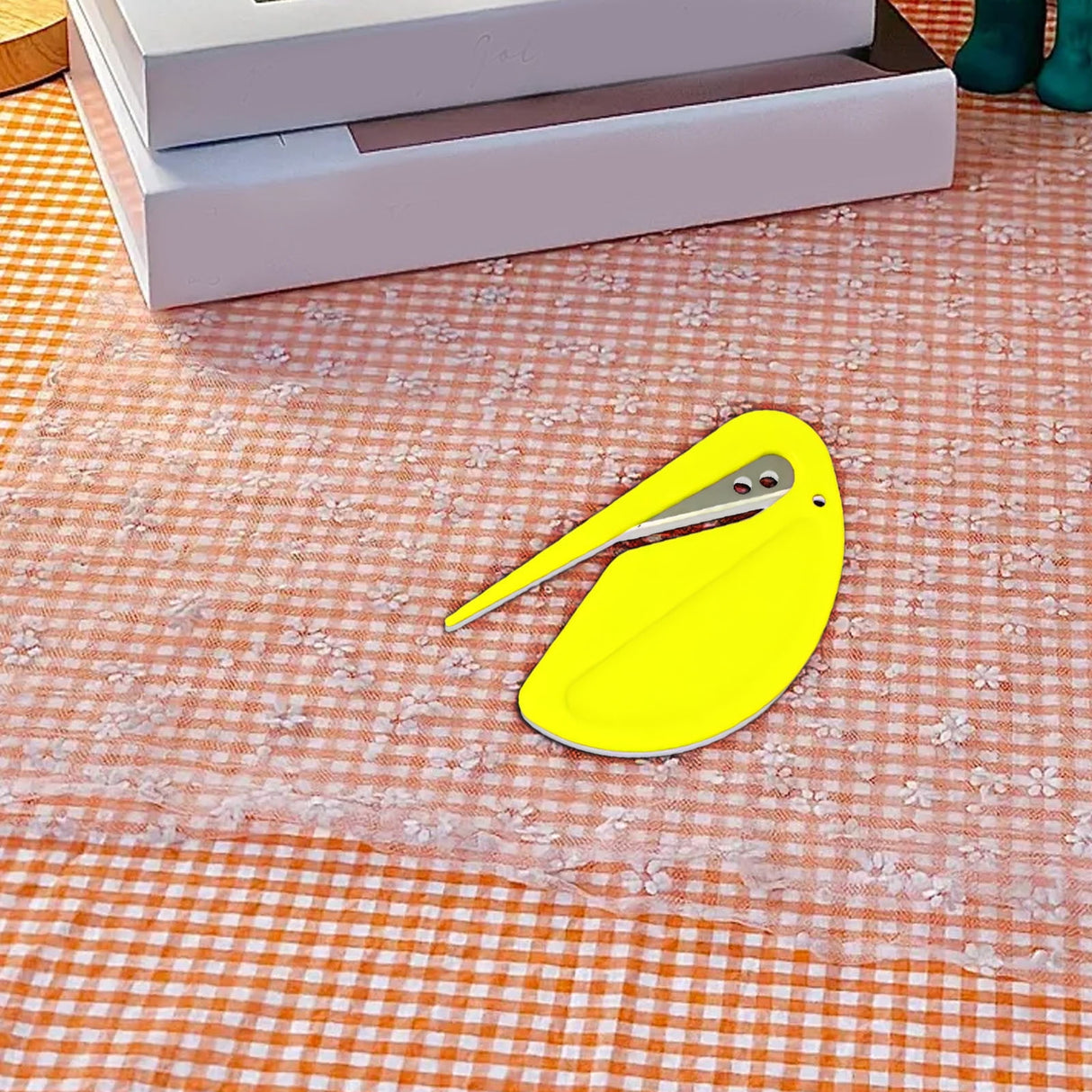 Letter Opener Envelope Slitter, Envelope Opener, Mail Opener, Wrapping Paper Cutter, Package Opener Yellow