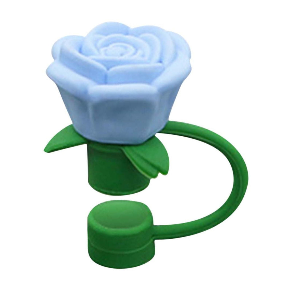 Rose Straw Toppers 10mm, Pink Flower Straw Covers Straw Tips for Tumblers Cup Accessories Tumbler Accessories Blue