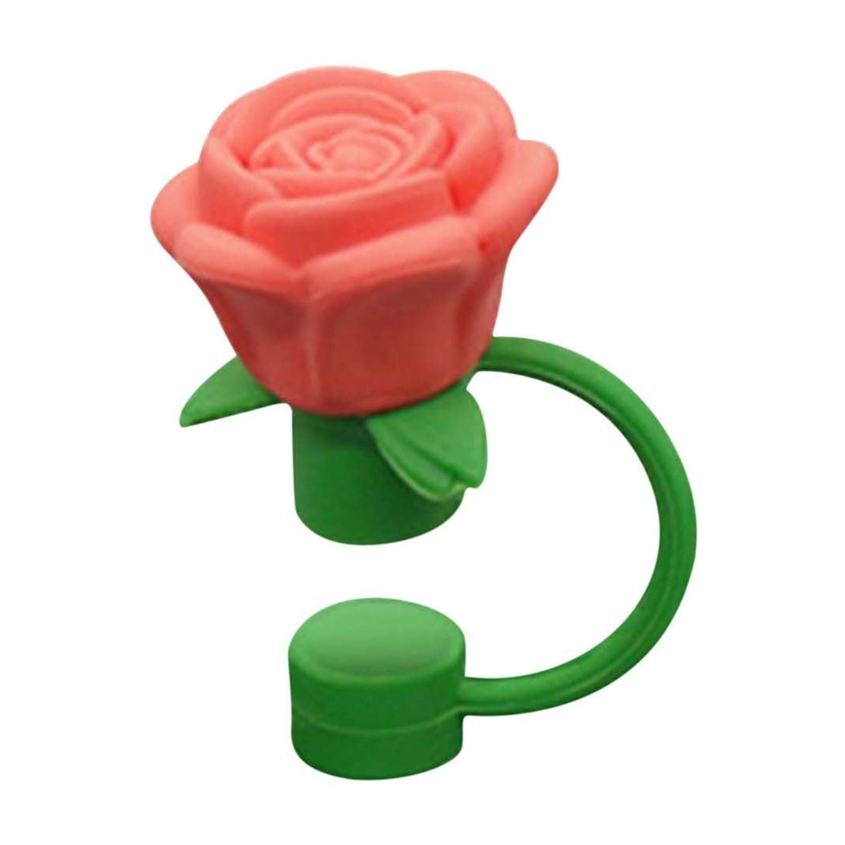 Rose Straw Toppers 10mm, Pink Flower Straw Covers Straw Tips for Tumblers Cup Accessories Tumbler Accessories Orange