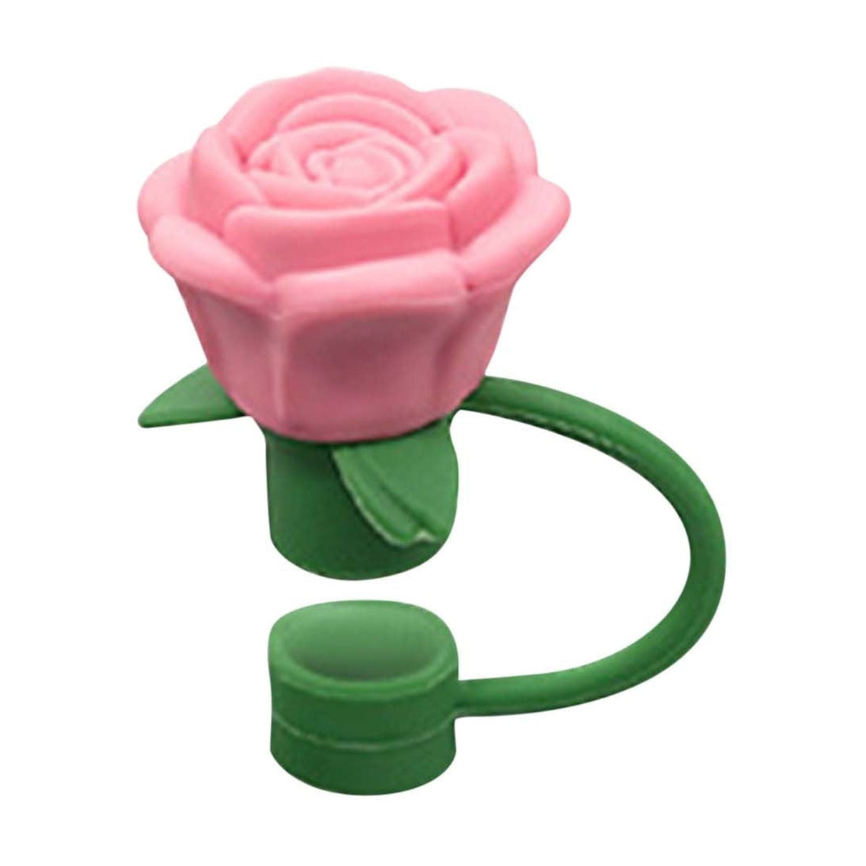 Rose Straw Toppers 10mm, Pink Flower Straw Covers Straw Tips for Tumblers Cup Accessories Tumbler Accessories Watermelon Red