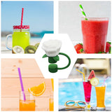 Rose Straw Toppers 10mm, Pink Flower Straw Covers Straw Tips for Tumblers Cup Accessories Tumbler Accessories White