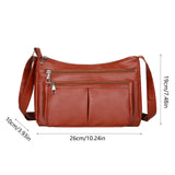 Purses for Women Soft PU Leather Shoulder Bag Ladies Crossbody Purse and handbags Lightweight Pocketbook Brown