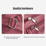 Purses for Women Soft PU Leather Shoulder Bag Ladies Crossbody Purse and handbags Lightweight Pocketbook Red - Rear View