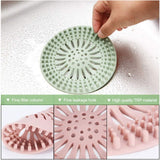 Hair Catcher Shower Drain Covers Protector Silicone Bathtub Hair Stopper Easy to Install and Clean Suit for Bathroom Tub Shower and Sink, 5 Pack Multicolor
