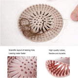 Hair Catcher Shower Drain Covers Protector Silicone Bathtub Hair Stopper Easy to Install and Clean Suit for Bathroom Tub Shower and Sink, 5 Pack Multicolor - 45-Degree Angle