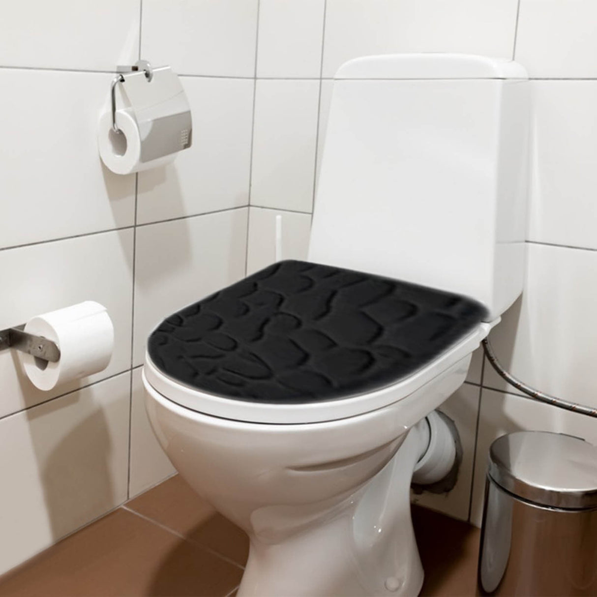 Bathroom Rugs Sets 4 Piece, Non Slip Memory Foam Bathroom Rugs, Machine Wash Bathroom Mat Set, Water Absorbent Bath Rug Set for Tub, Toilet and Floor 40*50cmU/15.7*19.7in 50*80cm/19.7*31.5in 50*100cm/19.7*39.3in lid38*40cm/14.9*15.7in I