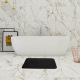 Bathroom Rugs Sets 4 Piece, Non Slip Memory Foam Bathroom Rugs, Machine Wash Bathroom Mat Set, Water Absorbent Bath Rug Set for Tub, Toilet and Floor 40*50cmU/15.7*19.7in 50*80cm/19.7*31.5in 50*100cm/19.7*39.3in lid38*40cm/14.9*15.7in I - 45-Degree Angle