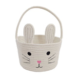 Easter Basket for Boys Girls Easter Bunny Basket with Rabbit Ears, Easter Egg Hunting Basket Easter Baskets for Kids Babies First Easter Gifts A