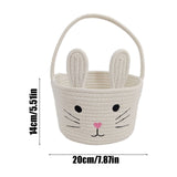 Easter Basket for Boys Girls Easter Bunny Basket with Rabbit Ears, Easter Egg Hunting Basket Easter Baskets for Kids Babies First Easter Gifts A