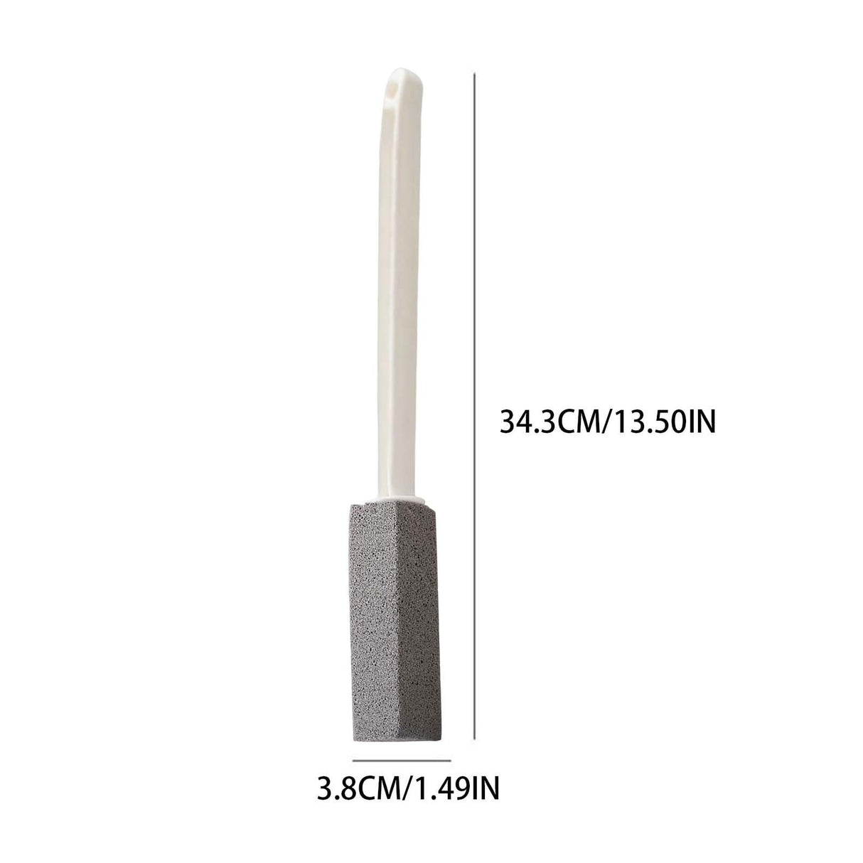 Toilet Cleaner Hard Water Build Up Remover with Ergonomic Handle, Toilet Bowl Stain Ring Remover, Pumice Cleaning Stone with Handle for Kitchen/Bathroom/Pool/Household Cleaning