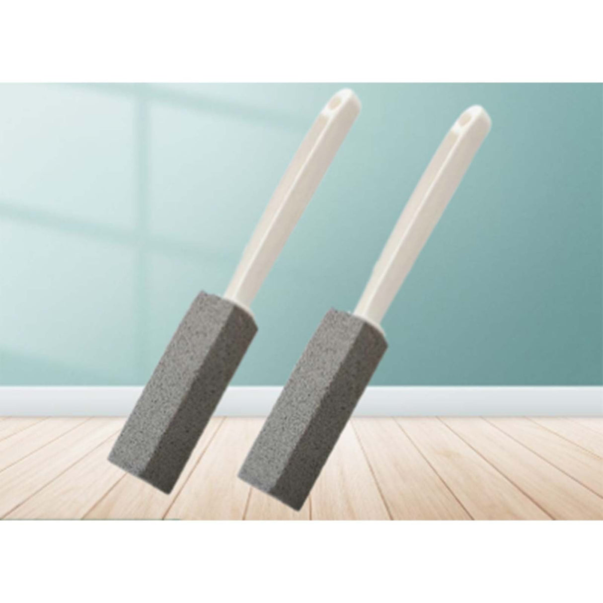 Toilet Cleaner Hard Water Build Up Remover with Ergonomic Handle, Toilet Bowl Stain Ring Remover, Pumice Cleaning Stone with Handle for Kitchen/Bathroom/Pool/Household Cleaning