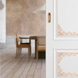 2 Pcs Long Furniture Carvings Wainscoting for Wall Wood Decorative Piece Office