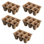 30 Cells Peat Pots Seed Starter Trays 5 Packs Biodegradable Seedling Pots Germination Trays Organic Plant Starter Kit A