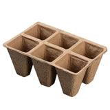 30 Cells Peat Pots Seed Starter Trays 5 Packs Biodegradable Seedling Pots Germination Trays Organic Plant Starter Kit B
