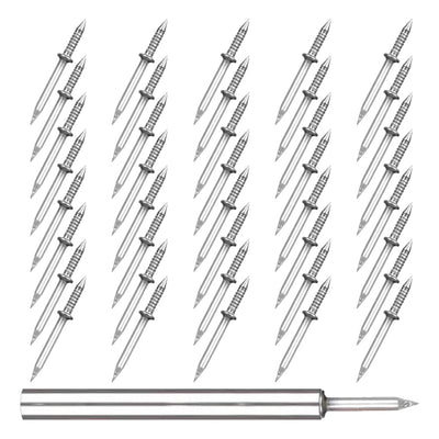 Double-Ended Iron Nails for Seamless Construction & Installation, Heavy-Duty Nails, 1 Set
