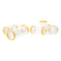 Transparent Yellow Hamster Tubes Set with Curved Tunnel Connectors for Small Animals Cage Exercise Accessories