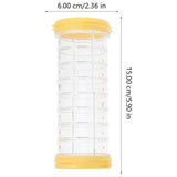 Transparent Yellow Hamster Tubes Set with Curved Tunnel Connectors for Small Animals Cage Exercise Accessories