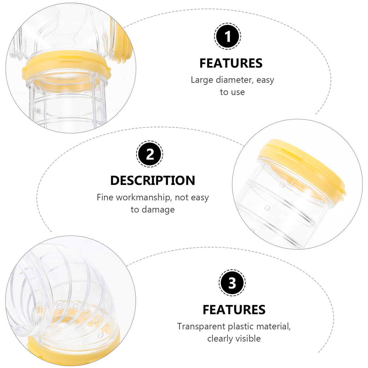 Transparent Yellow Hamster Tubes Set with Curved Tunnel Connectors for Small Animals Cage Exercise Accessories