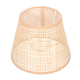 Khaki Rattan Floor Lamp Shade Replacement 6.7x6.7in for Study Room, 1 Piece and Stylish