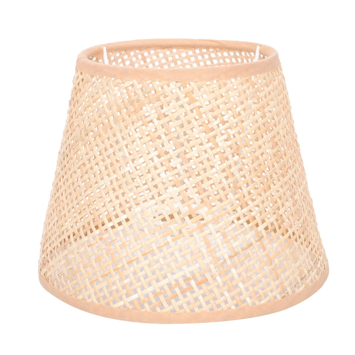 Khaki Rattan Floor Lamp Shade Replacement 6.7x6.7in for Study Room, 1 Piece and Stylish