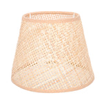 Khaki Rattan Floor Lamp Shade Replacement 6.7x6.7in for Study Room, 1 Piece and Stylish