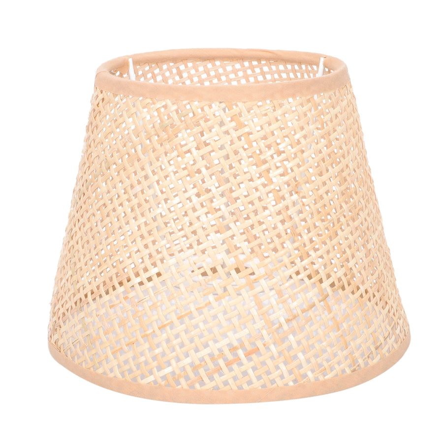 Khaki Rattan Floor Lamp Shade Replacement 6.7x6.7in for Study Room, 1 Piece and Stylish